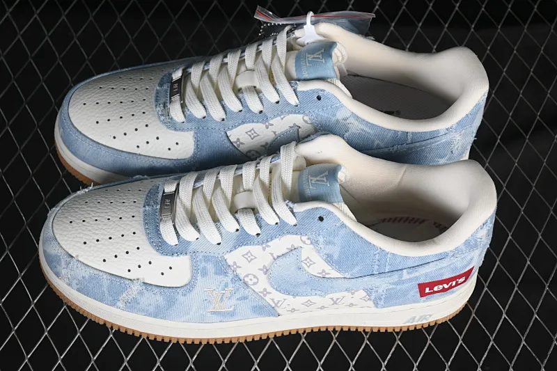 All Categories Nk Air Force 1 Air Force Series Nk Air Force 1 Low Air Force Low Nike Air Force 1'07 Low Levi's White Light Blue Air Force One Low Casual Shoes YF9511-814